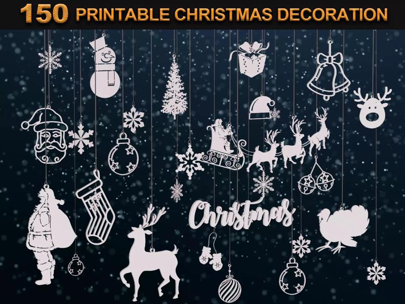 150 Printable Christmas Decoration
