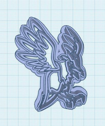 Pokemon: Corvisquire Cookie Cutter