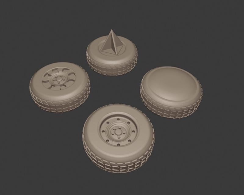 Gaslands Treaded Tires