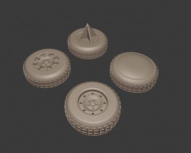 Gaslands Treaded Tires