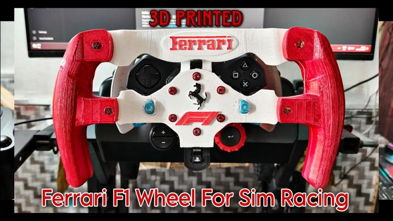 Ferrari F1 Racing Wheel for Sim Racing Logitech G29 Mod