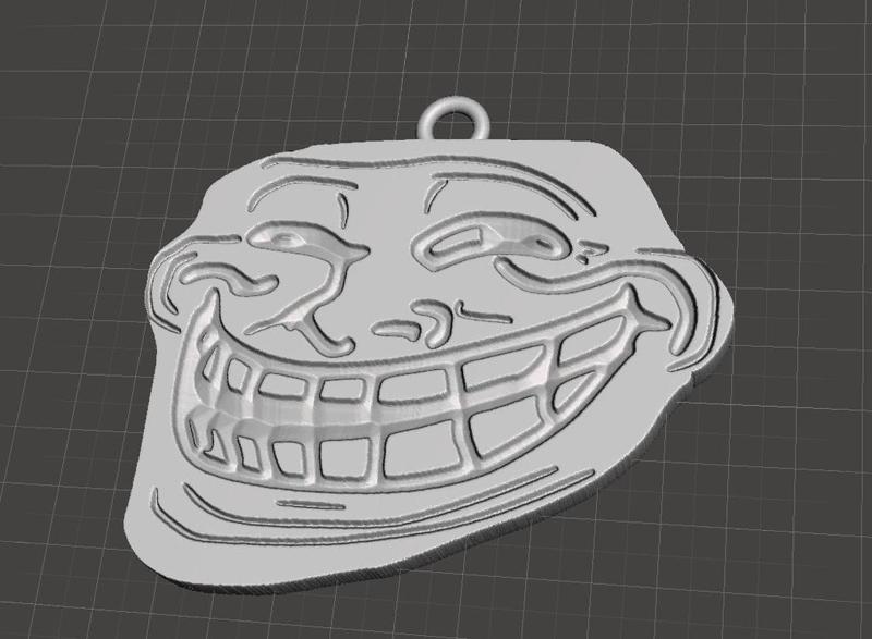 Trollface pendant