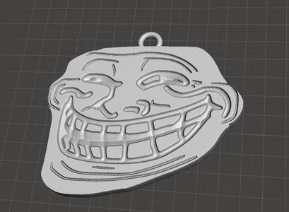 Trollface pendant