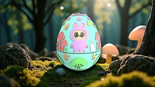 Labubu Egg - Embossed & Debossed