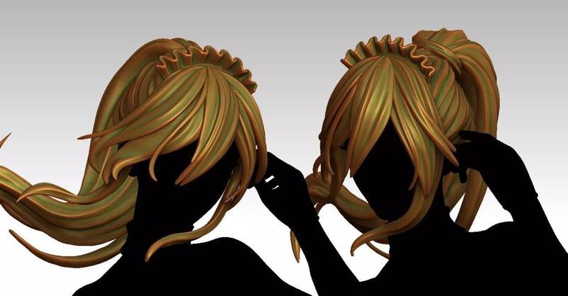 3D Hairstyles for girl V60