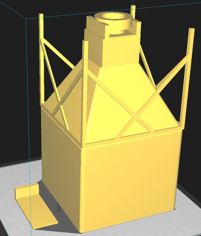 hopper for screening machine