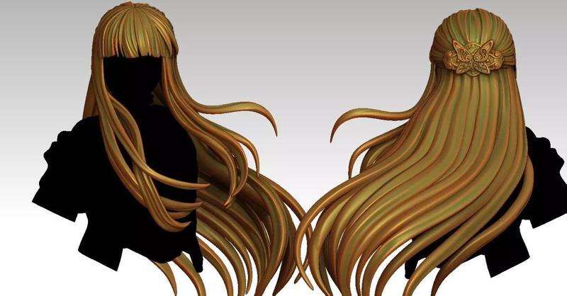 3D Hairstyles for girl V105