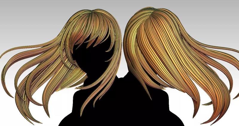 3D Hairstyles for girl V117