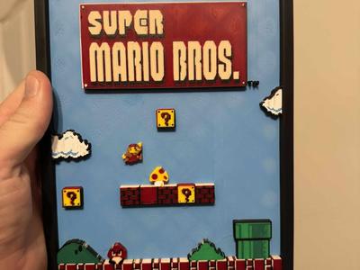 Super Mario bros 3d art
