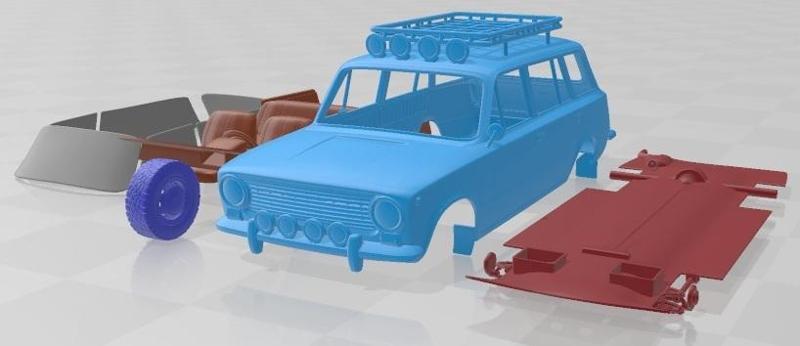 VAZ Zhiguli 2102 1971 Off Road Printable Car