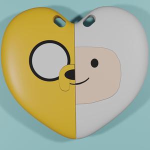 Finn and Jake Keychain
