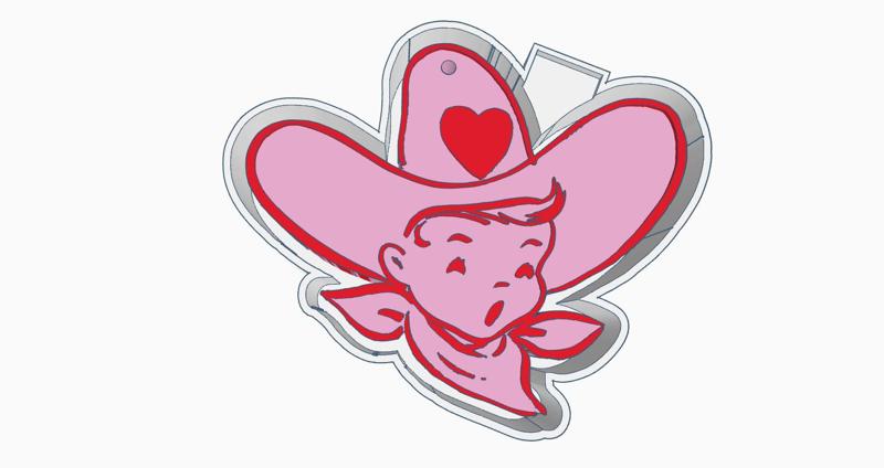 Baby Singing Cowboy Air Freshener Mold