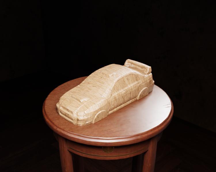 3D Printable Subaru Impreza WRX Rally - Sliced Design with Base