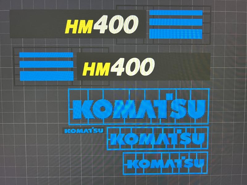 DECALS KOMATSU HM 400