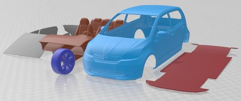 Skoda Citigo IV 2020 Printable Car