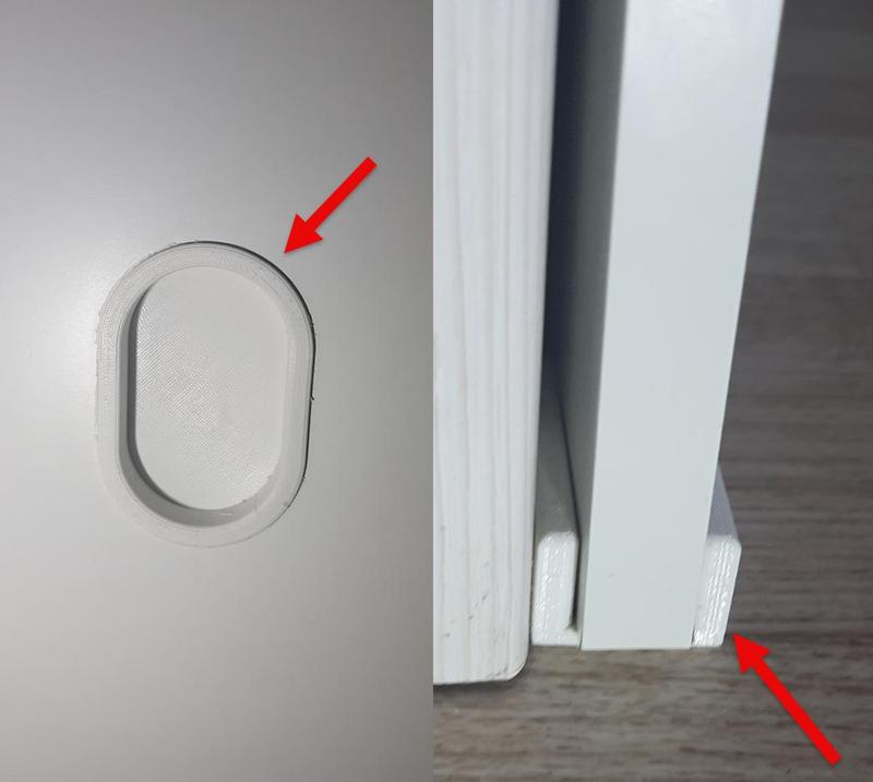 Handle and Guide for sliding doors