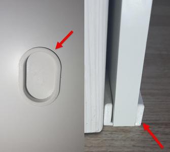 Handle and Guide for sliding doors