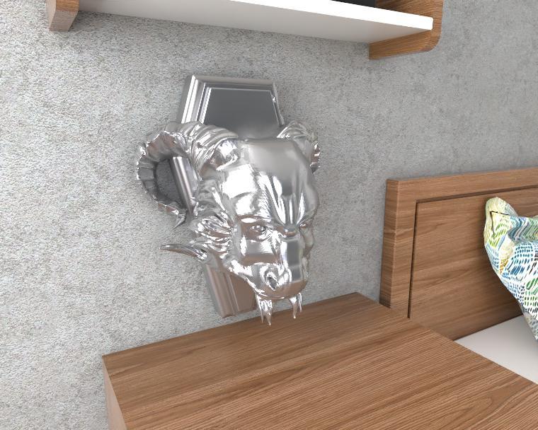 Demon Goat Trophy Sculpture