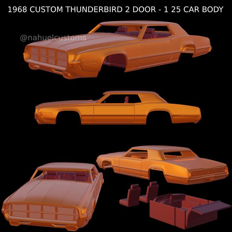 1968 CUSTOM THUNDERBIRD 2 DOOR - 1 25 CAR BODY