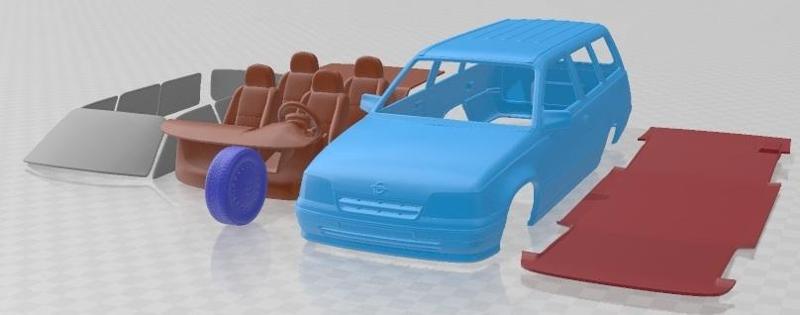 Opel Kadett Wagon 1991 Printable Car