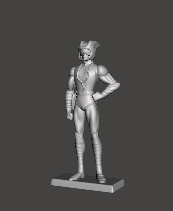 MAZINGER Z PILOT KOJI KABUTO FAN ART FIGURE