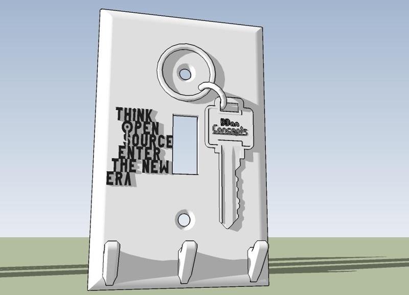 Light Switch Key Hanger