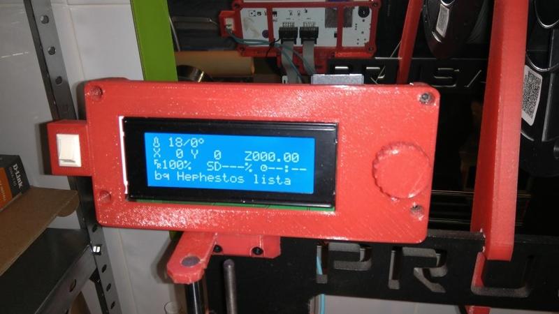 Tapa lcd BQ Prusa Hephestos i3 