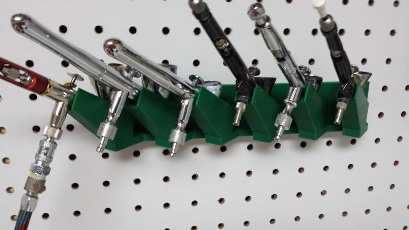 Multiple airbrush holder