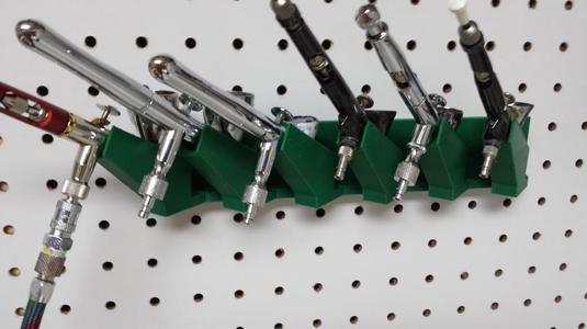 Multiple airbrush holder