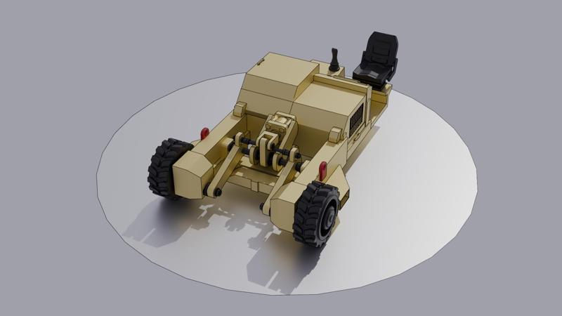 IAF Towbarless tug vehicle 3D print model