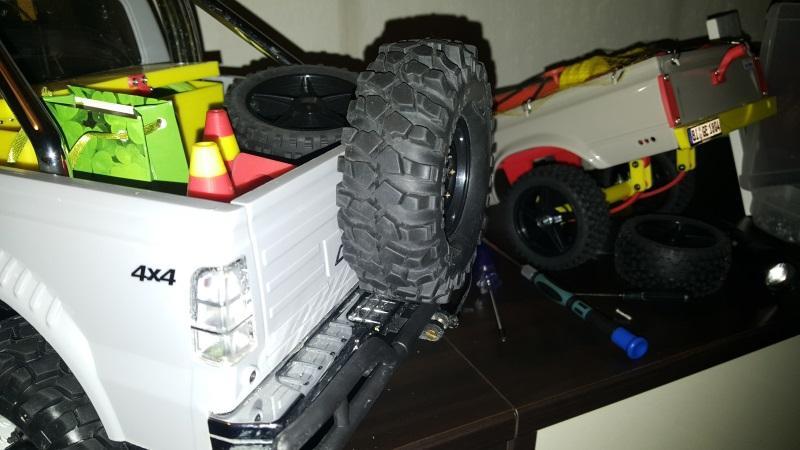 Cross-RC PG4 / PG4L Spare Wheel Holder Rear flap mount