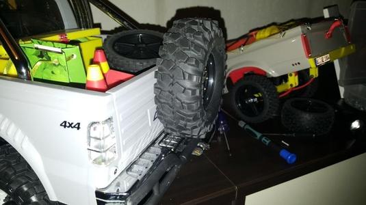 Cross-RC PG4 / PG4L Spare Wheel Holder Rear flap mount