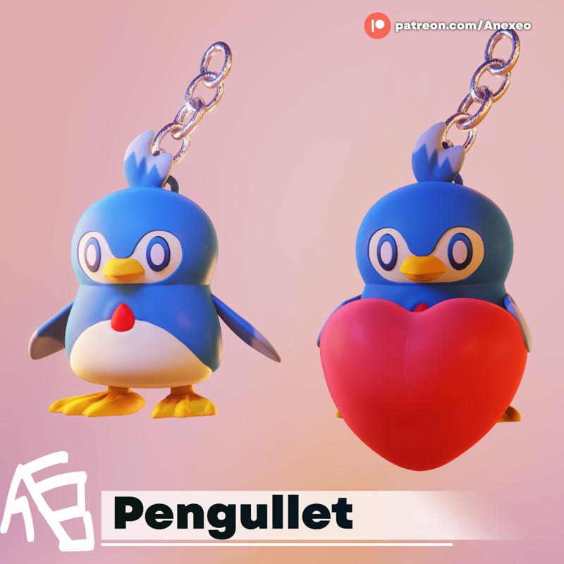 PENGULLET Keychain Fanart - Palworld