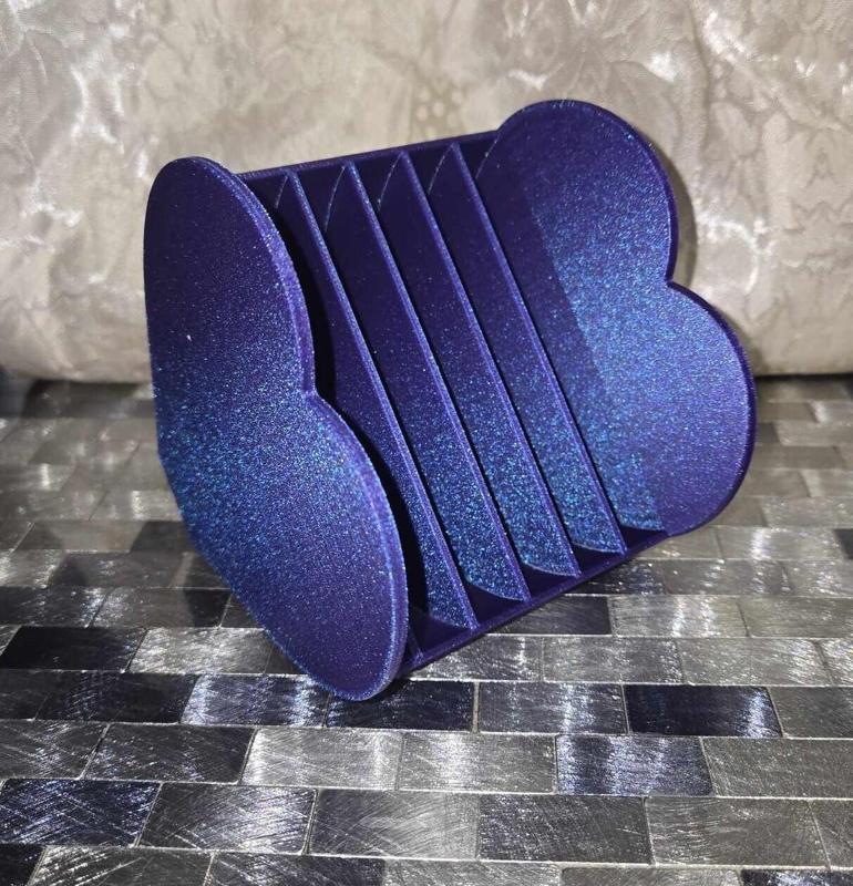 6 space Shallow Love Heart shaped storage rack for heart diamond art trays(type 1)