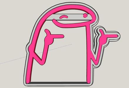 Winking Flork Cookie Cutter