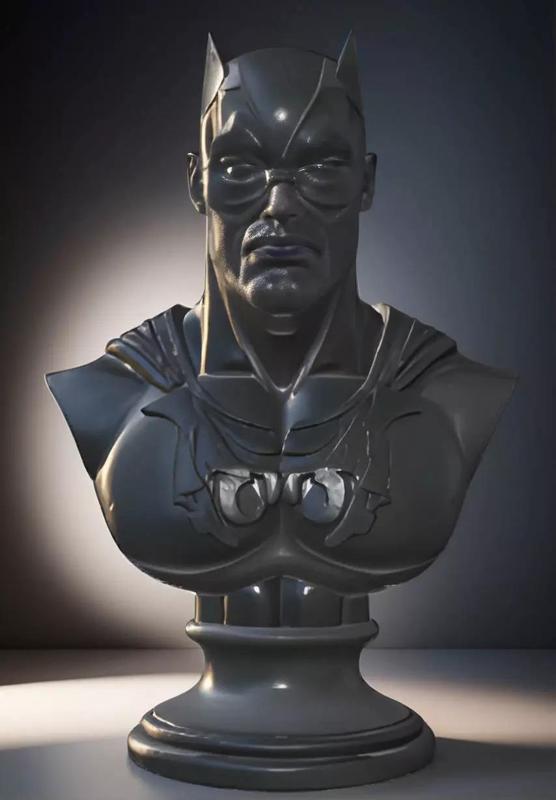 Black Bolt Bust 3D Model - STL Printable Marvel Character