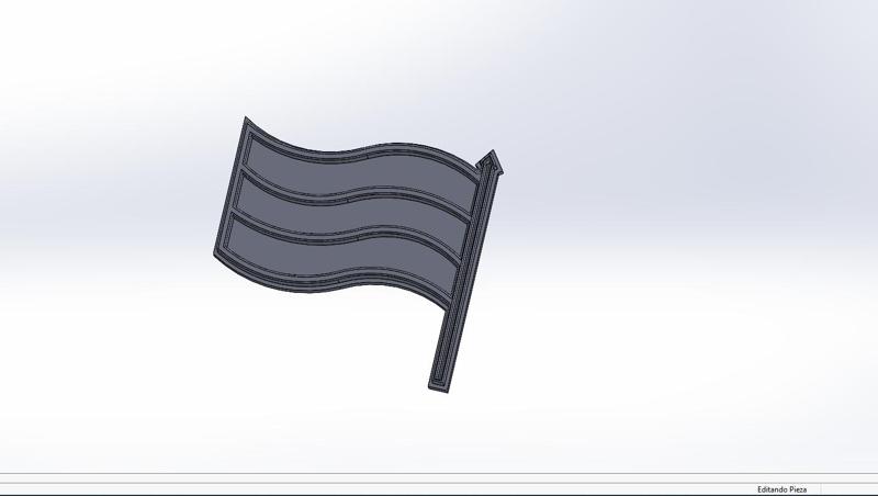 Argentina Flag Stamp Cutting 3cm