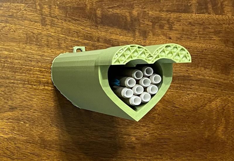 Native Bee House (Heart Shaped)
