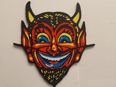 Vintage Devil Halloween decoration