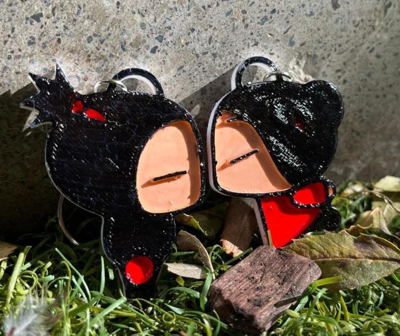 pucco and garu keychain
