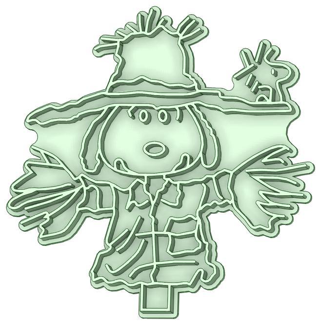 Snoopy bird scarer cookie cutter