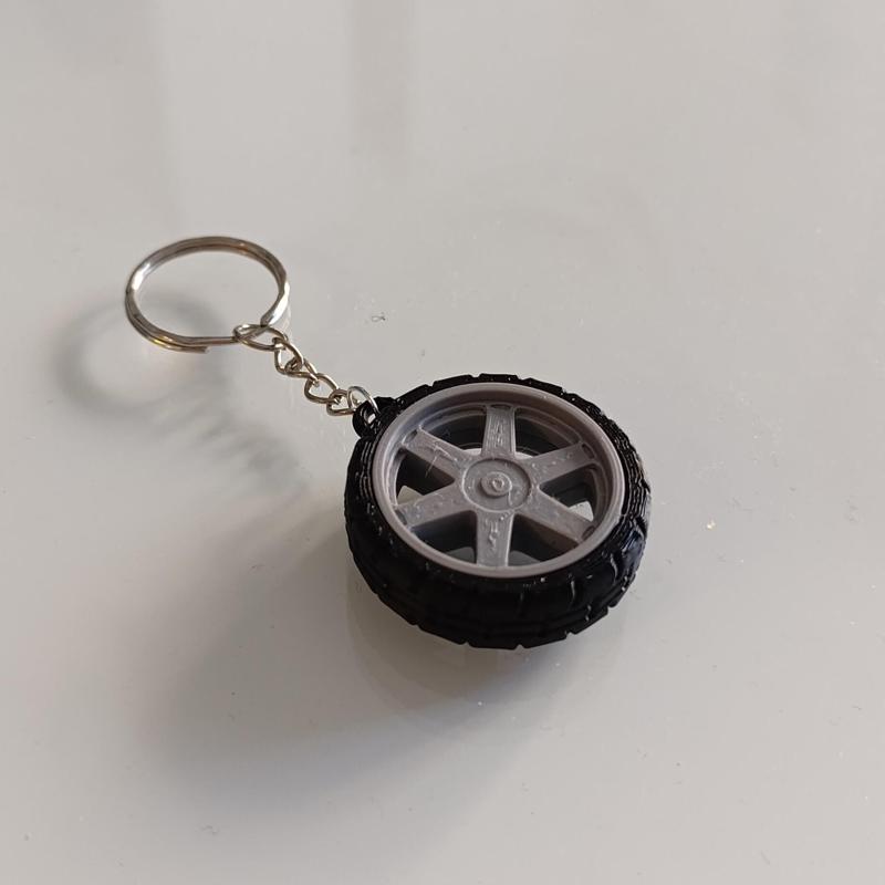 Audi wheel keychain
