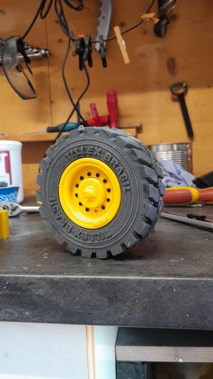 Mold to make Lesu Tire for loader and truck 1/14 Mold 1 (110x45)