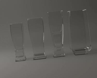 GLASSWARE---Square Beer Glasses 3D Model Collection