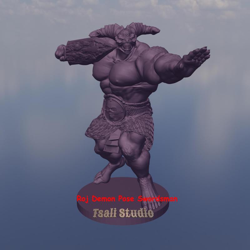 Roj Demon Pose Swordsman