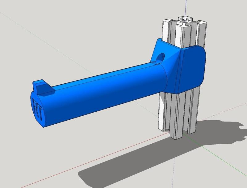 Spool holder for 2020 extrusion