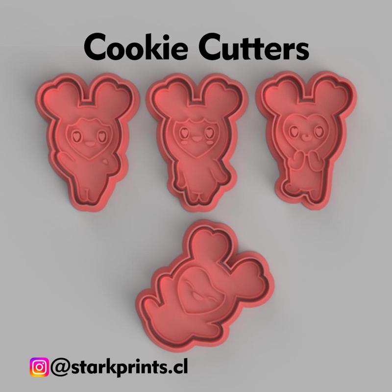 SET OF TWICE LOVELY COOKIE CUTTERS