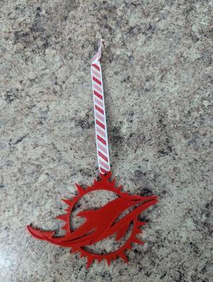 Miami Dolphins Christmas Ornament