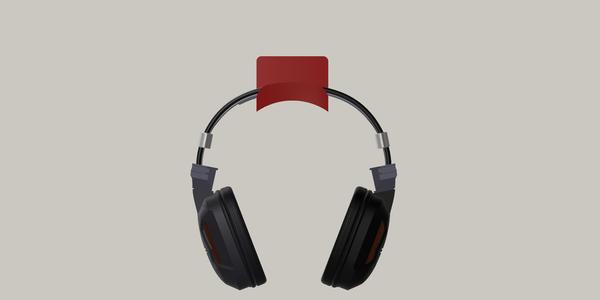 Wall Mounted Customizable Headphone Stand