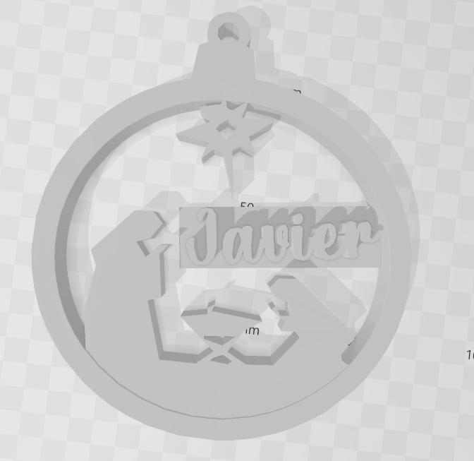 Javier Christmas sphere